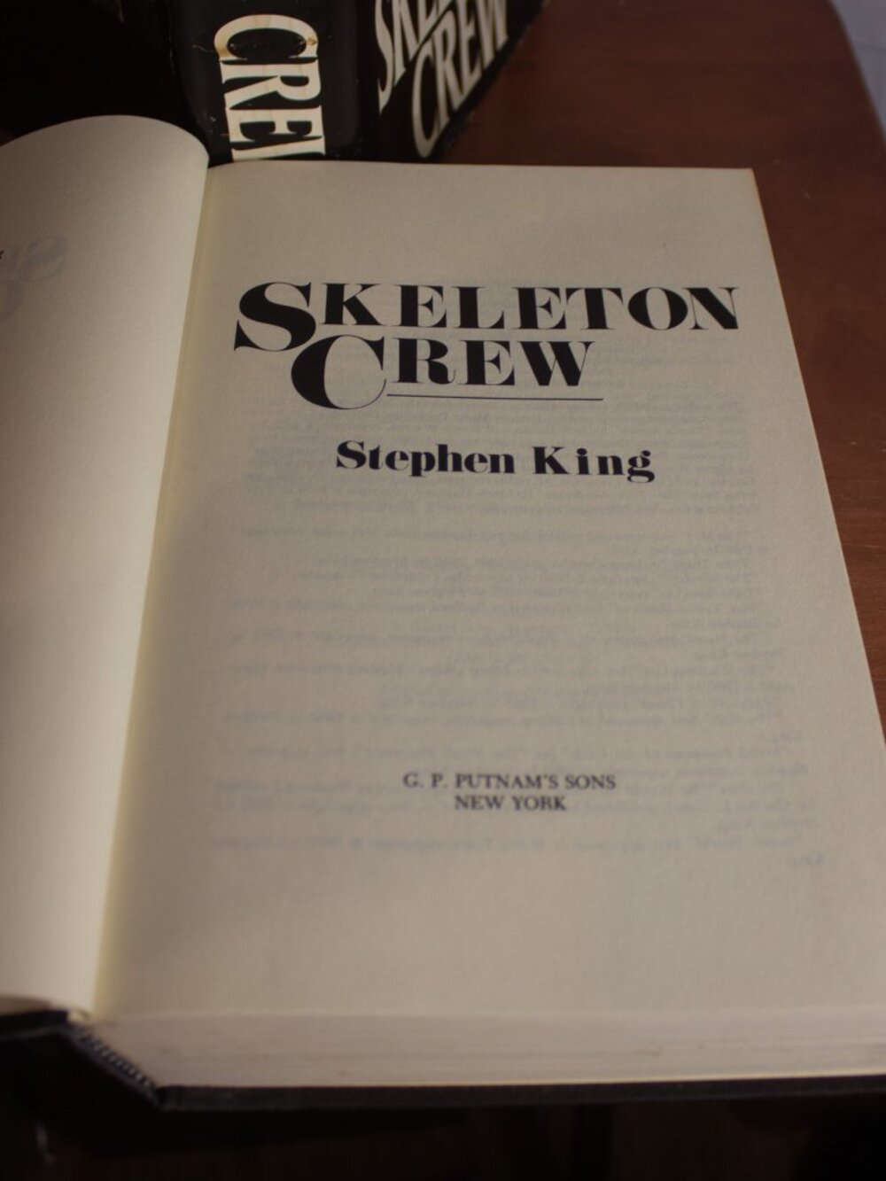 Skeleton Crew — Stephen King — 1985 Putnam First Edition Hardcover — DJ Damage - Picture 10 of 12
